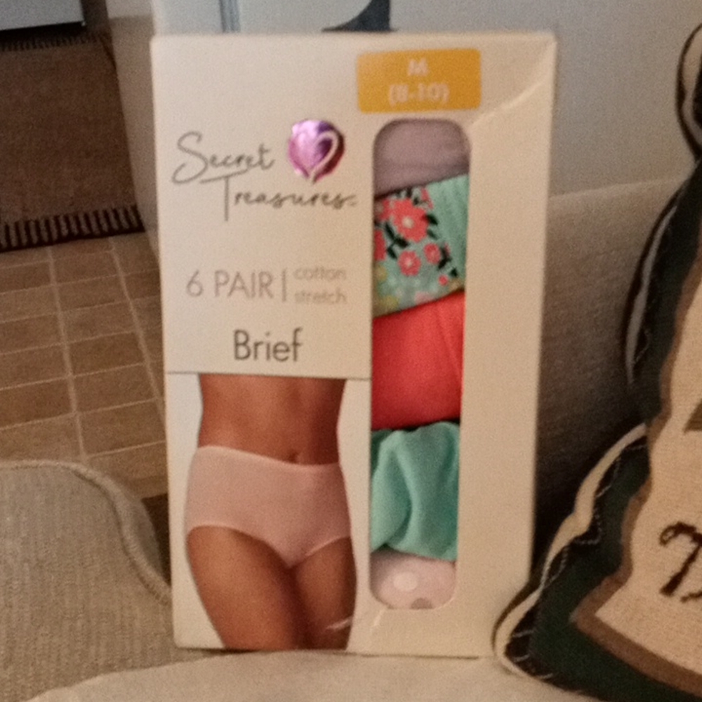 Secret Treasures 6 Pair Women's Brief Get 1 pair free